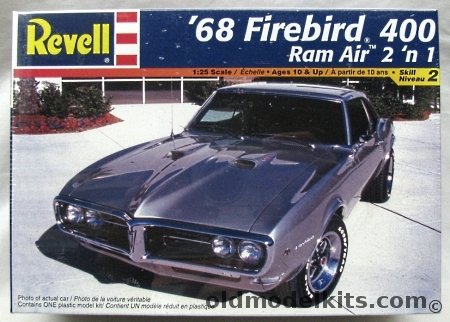 Revell 1/25 1968 Pontiac Firebird 400 Ram Air - Build it Stock or as 'Thumper II' Drag Car, 85-2342 plastic model kit